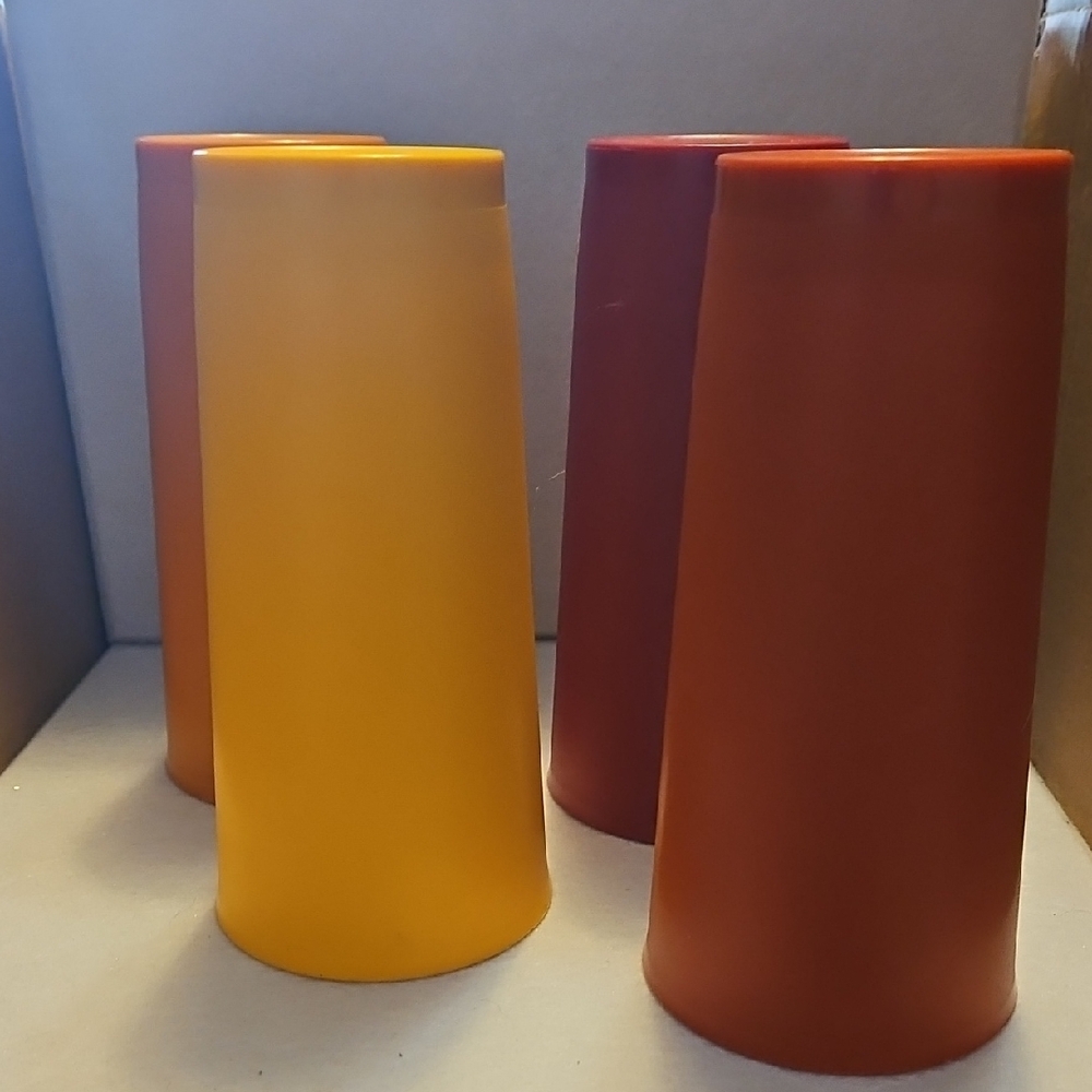 Vintage Tupperware Cups, Set Of 4